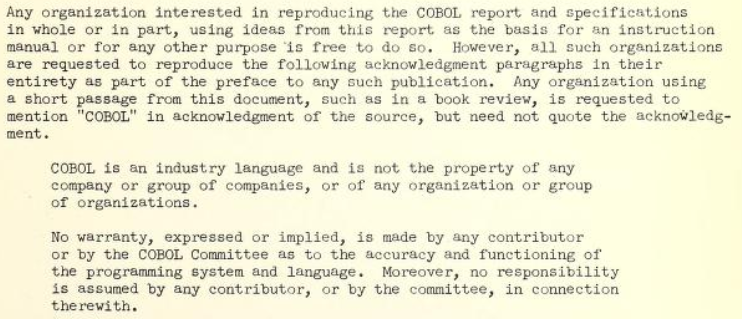 COBOL was born before the open source era, but it embodied the ideals of open source