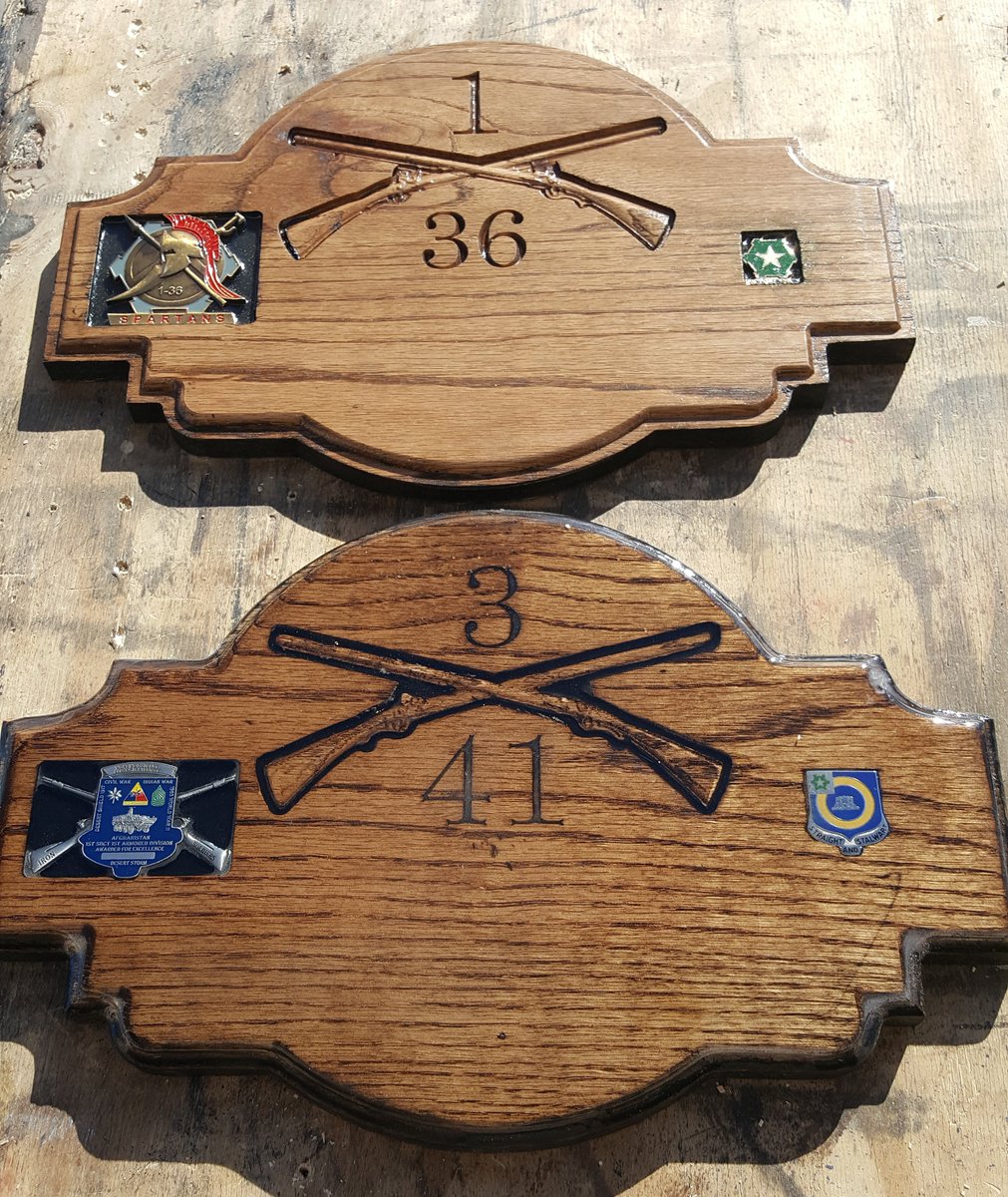 Red00Shift's tweet image. Couple custom model plaques. #USArmy #FortBliss #Infantry