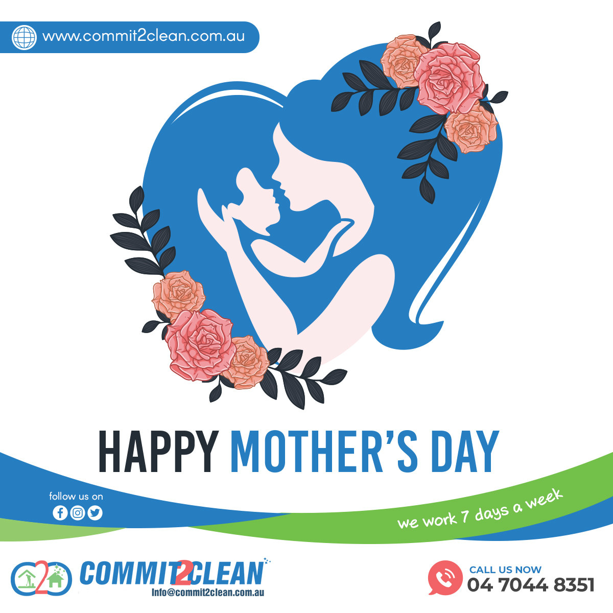 commit_2clean's tweet image. Commit2Clean wishes all mothers a Happy Mother's Day!
Hit 'Like' if you have planned something special for that angle in your life.
#commit2clean cleaning services
#mothersday2020
#MotherDay