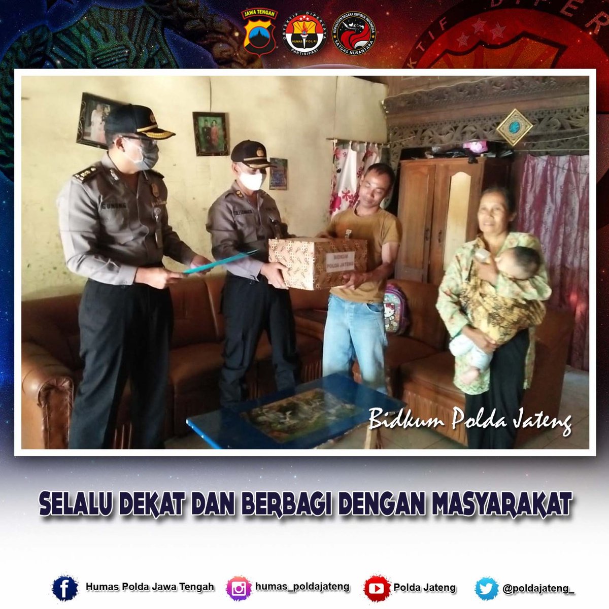 Retno51129529's tweet photo. #PolriPeduliRakyat saling berbagi https://t.co/SBXpuwN7pW