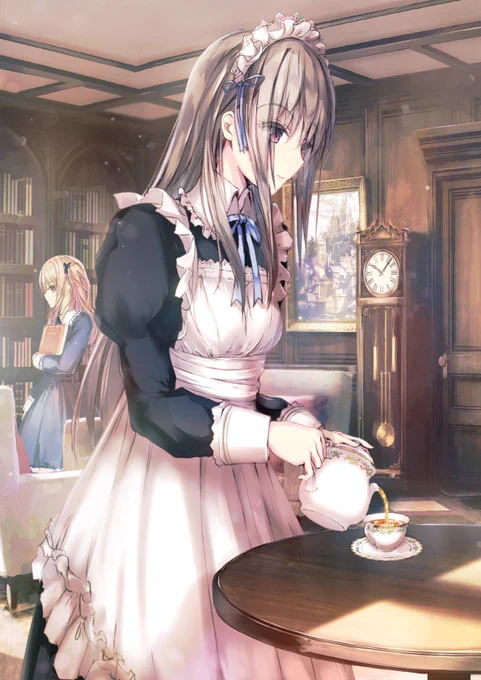 #メイドの日
直近で投稿した過去絵とか何回も投稿してる過去絵もある気がするけどすまない

メイドさん好きかつ主従百合が大好物です
主従百合は良いものだ・・・ 