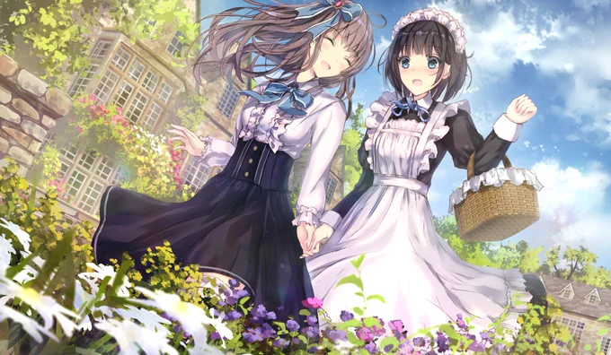 #メイドの日
直近で投稿した過去絵とか何回も投稿してる過去絵もある気がするけどすまない

メイドさん好きかつ主従百合が大好物です
主従百合は良いものだ・・・ 