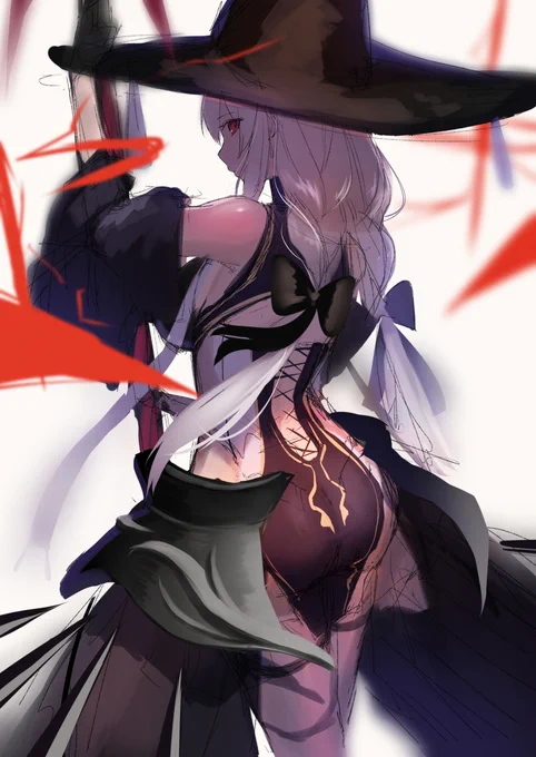 魔女の背中 #女の子 #魔女 https://t.co/GjbAkMP1vN 