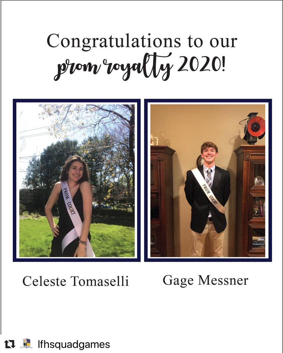 LFHSActivities's tweet photo. #Repost @lfhsquadgames with
ใปใปใป
WOOHOO!! So glad everyone was able to join us tonight in crowning our 2020 Prom Royalty! Congrats to Celeste and Gage! ๐๐๐๐ #LFLeadstheWay #LFStaysHome #ScoutsTogether https://t.co/UUV9WZfZzR