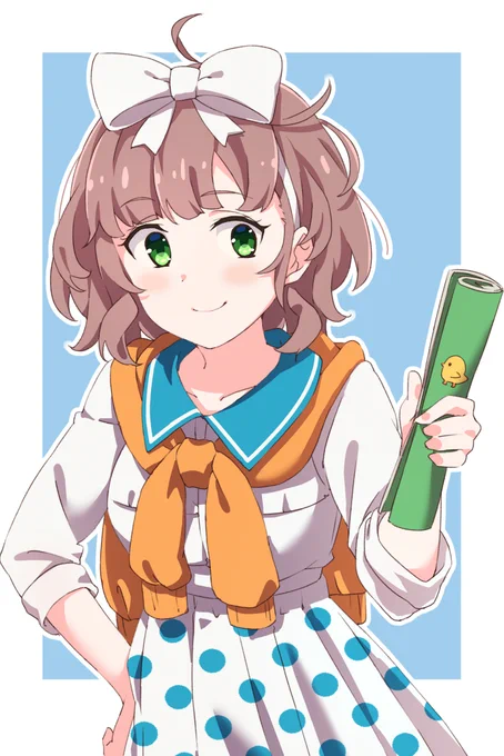 飛鳥ひなさんの絵です。やっと三人描けた。。。
#ぴよあーと 