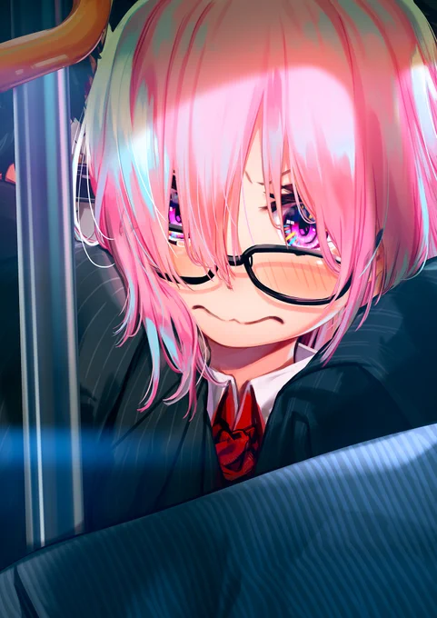 #人類は眼鏡を欲している 
拙者、知性的に見えるはずのメガネなのに
ずり落ち気味にすることによって
逆にゆるかわいい感が出るのが好き侍と申す?
#マシュ 