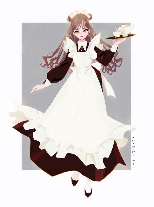 「black dress tray」 illustration images(Oldest)