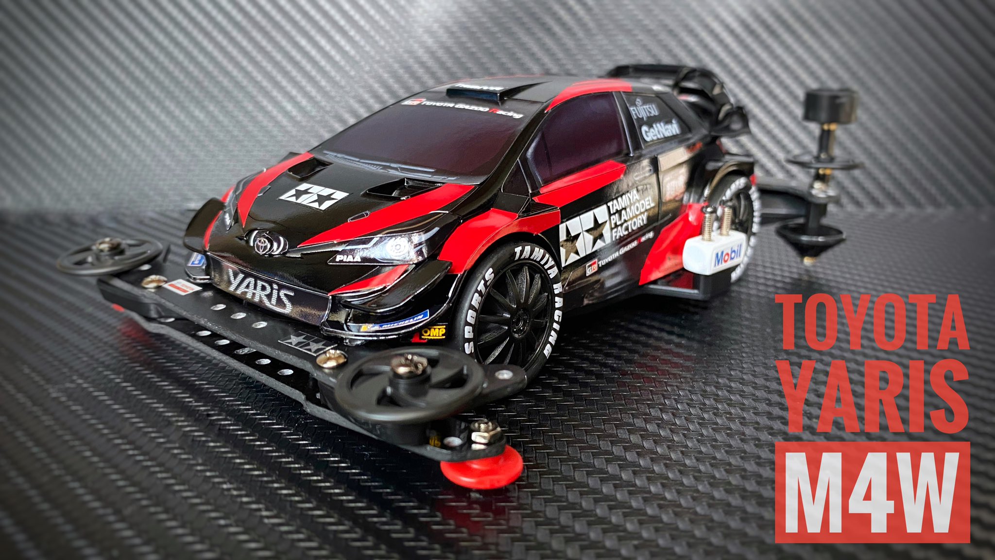 タミヤ ミニ四駆 ヤリス WRC（カストロールオリジナルステッカー付）