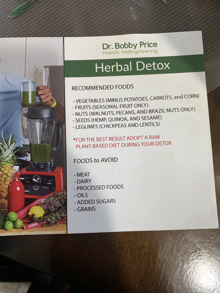 @fromoldharlem Dr Bobby Price! His IG is DrHolistic. He is a medical doctor and wrote the book “vegucation over medication” he’s amazing. You steep the herbs and drink 32 oz of each tea daily. 14 or 28 days. It’s 🔥