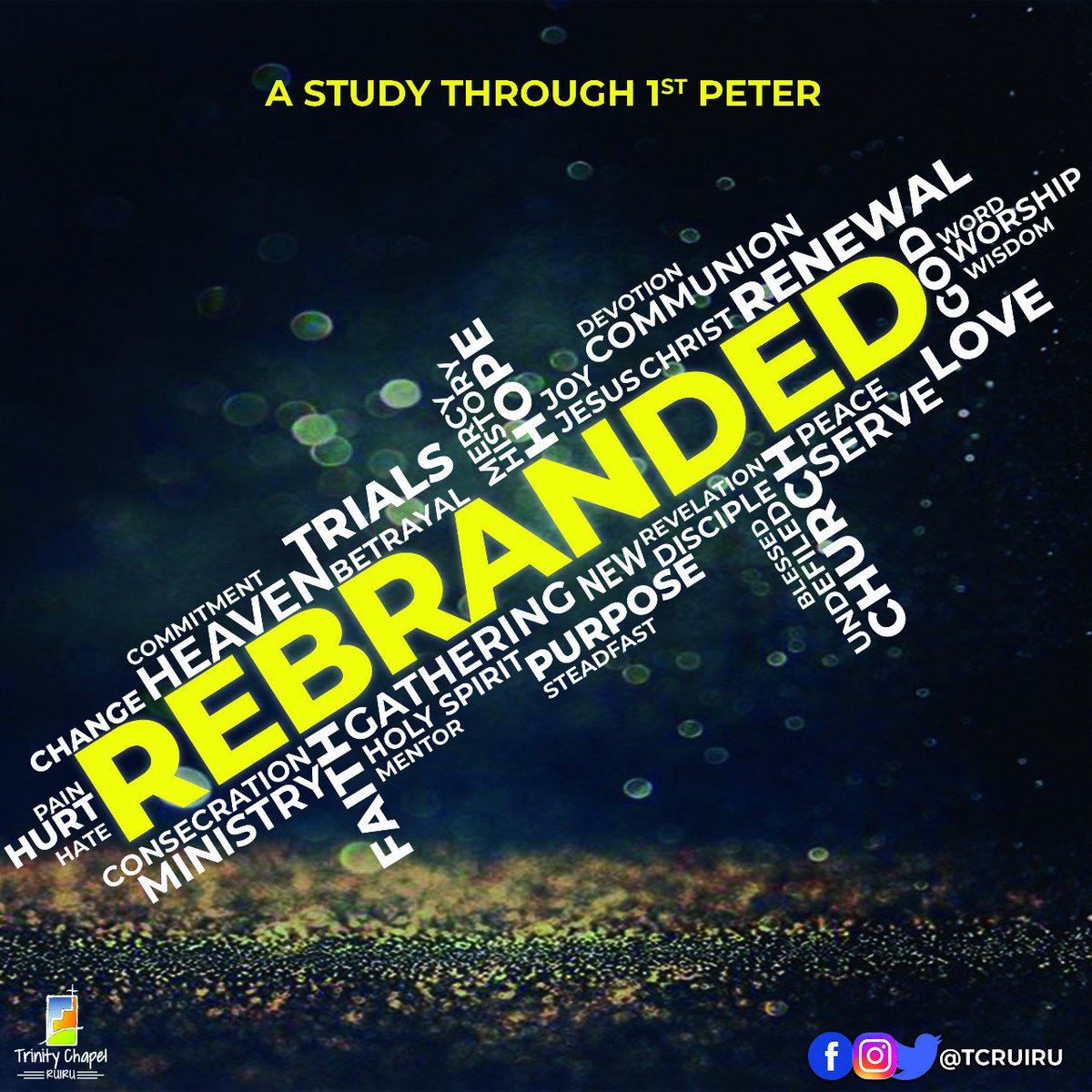 Thuosteve's tweet photo. We continue with #Rebranded today at 11:15am on Facebook and YouTube. 1 Peter 1:6-7 

#YearOfAbundance 

@tcruiru @Joegachira @nicholaskamonye @HarunMugendi @FMadanga @OSylvester8 @Ywamucii @its_juddie @MartinMMunene @Musarek @davidjumbi @djlentoofficial https://t.co/Sp1QYb4251