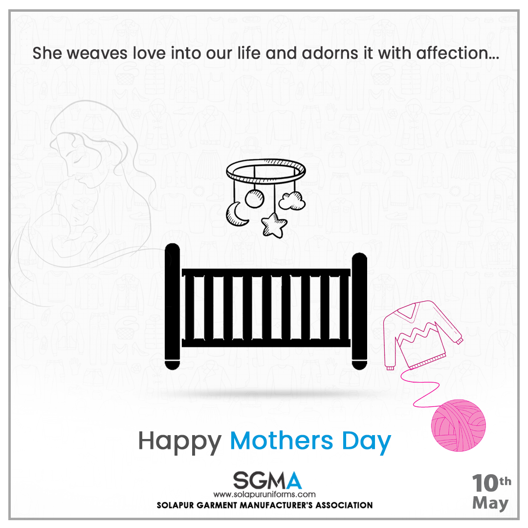 solapuruniforms's tweet photo. Solapur Uniform Hub celebrates every mother who is an embodiment of selfless love and tireless affection! Happy Mother's Day! 
#mothersday #Solapur #Uniforms #Garments #UniformManufacturers #GarmentManufacturers #SGMA #India https://t.co/wANxlUYZQp