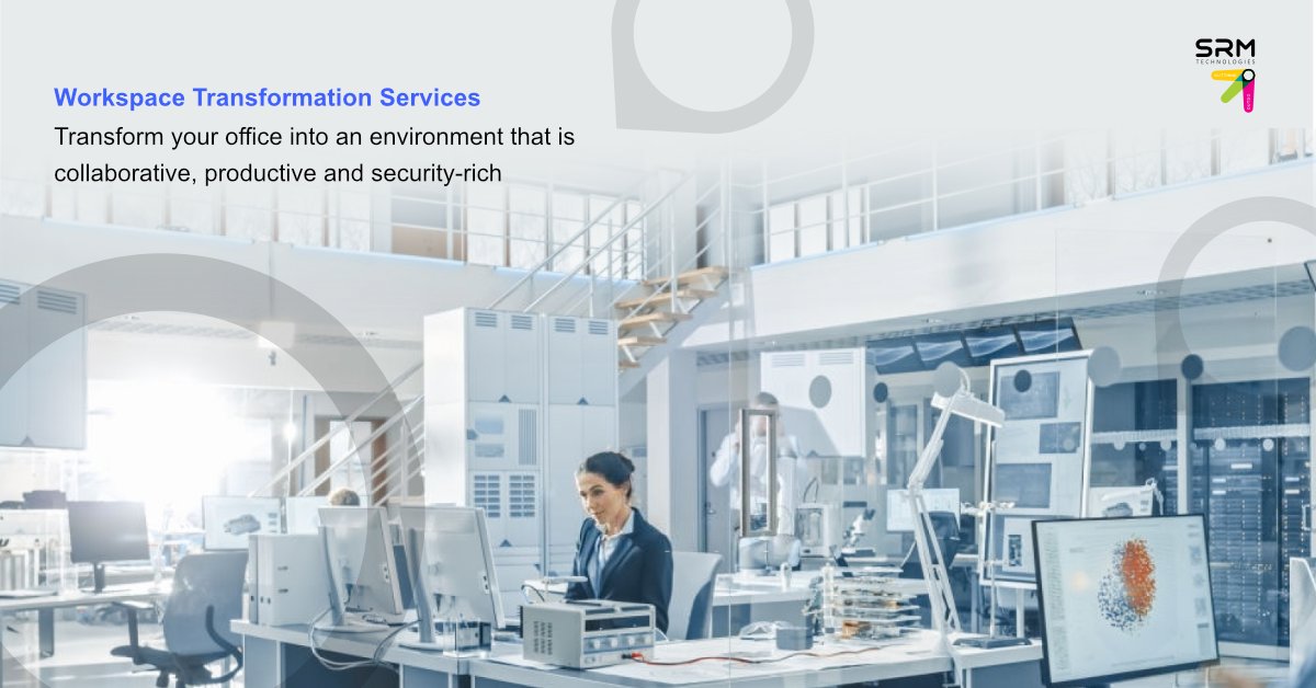 SRMTechOfficial's tweet photo. We help you build Modern Workspace that enable and empower users to access Enterprise applications from any location/device and enable a highly collaborative work environment.
#SRMTech #Workspace #TransformationServices #Security https://t.co/uU8SBsIFzo