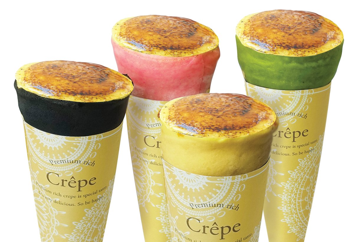 ＼「 #餃子フェス」ファミリー💛応援プロジェクト／
🍮店名：アイスブリュレクレープ
🍦アイスブリュレクレープ

工夫を凝らした新感覚スイーツ🍓ブリュレのカリッとした食感と
冷たいアイス、クレープ生地のモチモチ食感がたまりません😚💕