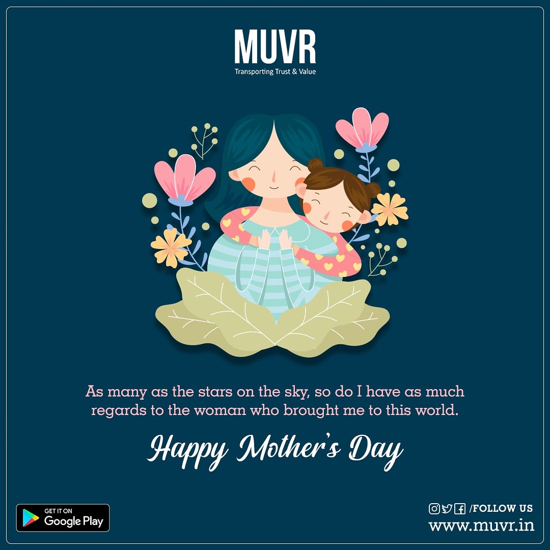 muvrtech's tweet photo. A mother is a walking miracle. Salute to All Moms on this Mothers Day 
Happy Mother's Day

#mothersday #love #care #motherslove #muvr #logistic #supplychain #technology #logisticapplication #ahmedabad #gujarat #india https://t.co/De3fKfjefw