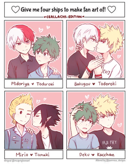 This is... long overdue.... so I decided to post the BNHA-only version for now _(:3/

#fourships #fourshipschallenge
#tododeku #dekutodo #bakutodo #todobaku #bakudeku #dekubaku #miritama 