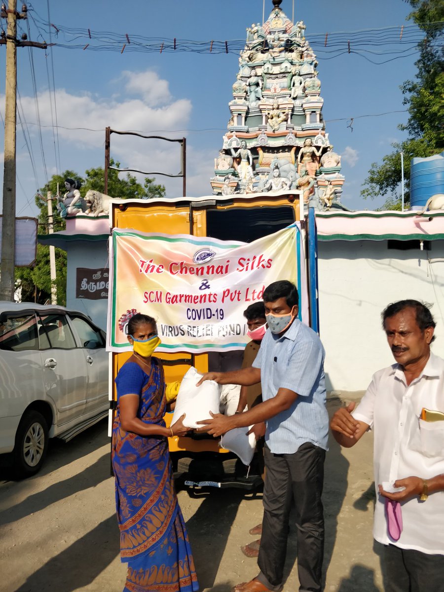 SCMGroups's tweet image. #Covid_19 #Corona
@thechennaisilks
@SreeKtm
@SCMGroups
09.05.2020 issued rice bag to weavers (Nesavalar) 500 nos 15-Velampalayam, Chettipalayam, Srinagar, Vavipalayam, Kanakkampalayam, Devenampalayam, Sokanoor, Periyaipalayam, KARUKKUPALAYAM of #tirupur District