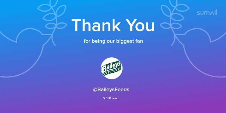 Our biggest fans this week: BaileysFeeds. Thank you! via sumall.com/thankyou?utm_s…