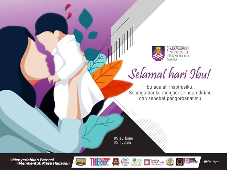 SELAMAT HARI IBU.
Ibu adalah inspirasi kita semua. 
#SelamatHariIbu
#TerimaKasihIbu
#kitaUiTM
#UiTMdihatiku