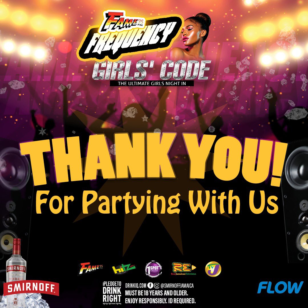 RETVJamaica's tweet photo. Thank you so much for joining our #FameFrequency Party! ๐ We had a BLAST with you ๐ฅ๐ฅ๐ฅ
#RepYuhFrequency #FAMEGirlsCode https://t.co/waQ7LvAQm3