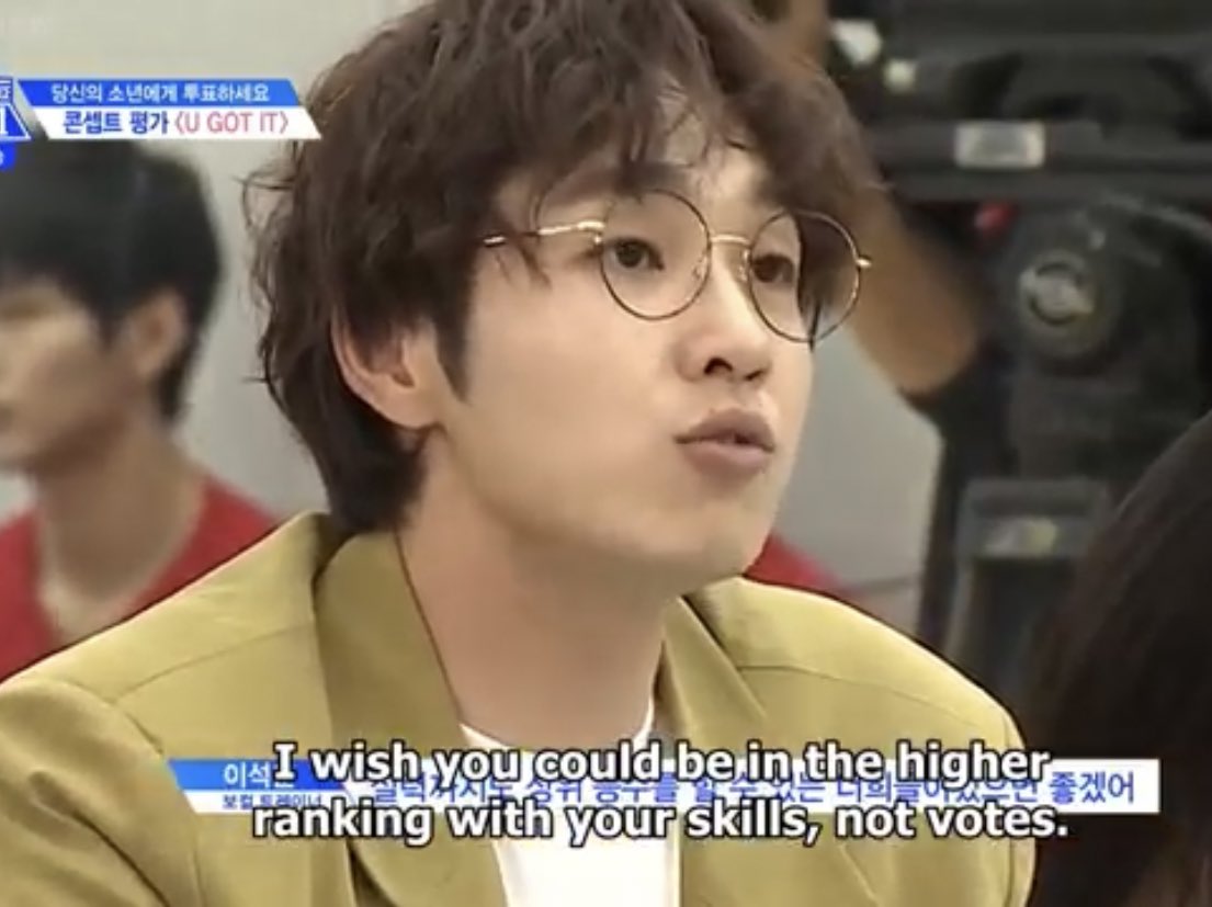 snoopywooshin's tweet photo. it’s sad that mnet never released this clip of move team comforting seungwoo and u got it team because of that harsh comment a trainer gave :( https://t.co/YZOj7WgDIu