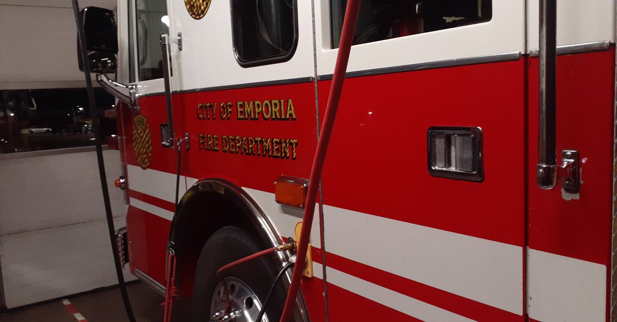 Thank you <a href="/EmporiaKSFD/">Emporia KS Fire Dept</a> for helping out my friends baby who was having a medical scare while traveling home on the <a href="/KansasTurnpike/">Kansas Turnpike</a> by letting us stop at Firehouse 1 so he could get checked.