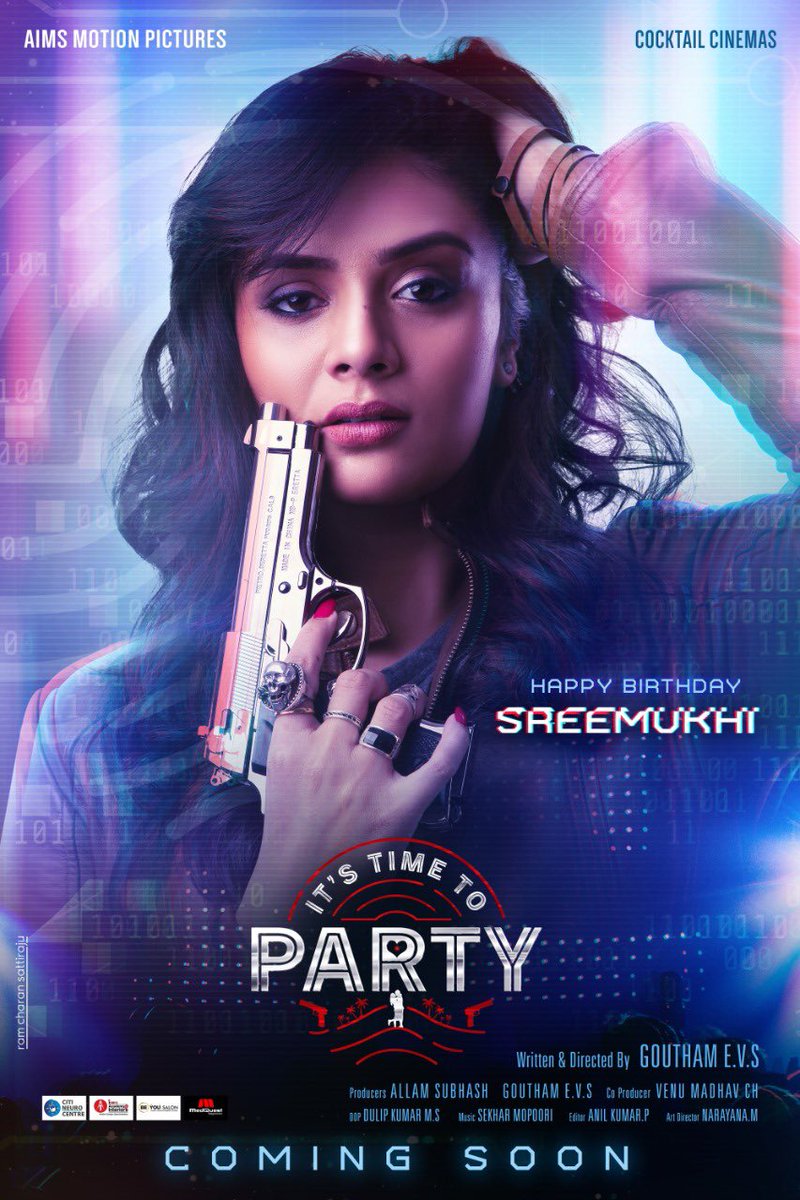 cinemarangam's tweet photo. Still Scared of Corona? 
That's Good. But we should move on.. After this lock down
#ItsTimeToParty

Here comes the first look title of a Cyber crime thriller *ing @Mukhisree @MayaNelluri 

Dir: @EVS_Goutham
Production: #AIMSMotionPictures &amp; #CocktailCinemas
#HappyMothersDay2020 https://t.co/i1ad0FxZls