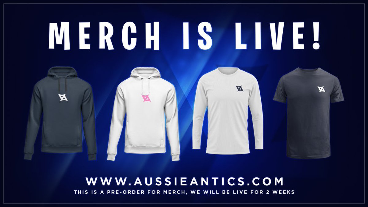 AussieAntics's tweet image. WE HAVE MERCH!

Super proud of this. Been in the works for a few months now to make sure the quality and style is perfect.

Cop some of the cleanest merch in OCE at -aussieantics.com

*Ships internationally*