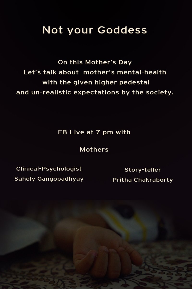 Prithahere's tweet photo. On this Mother's Day, let's talk about mother's mental health. Join me in FB Live. https://t.co/cmeQIoeiyY