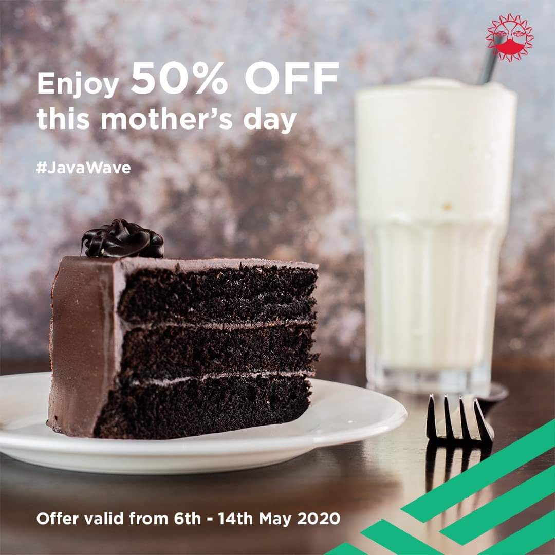 javahouseafrica's tweet image. 50% OFF on select cakes and ALL milkshakes #JavaWave