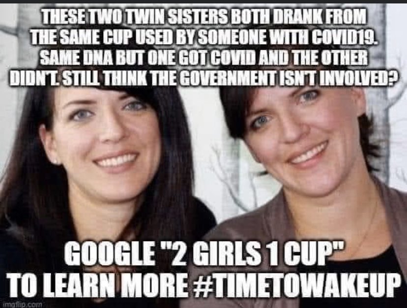 pacoromane's tweet photo. Watch this now before they delete it! #covid #samecup #sisters https://t.co/SeXRKBXxev