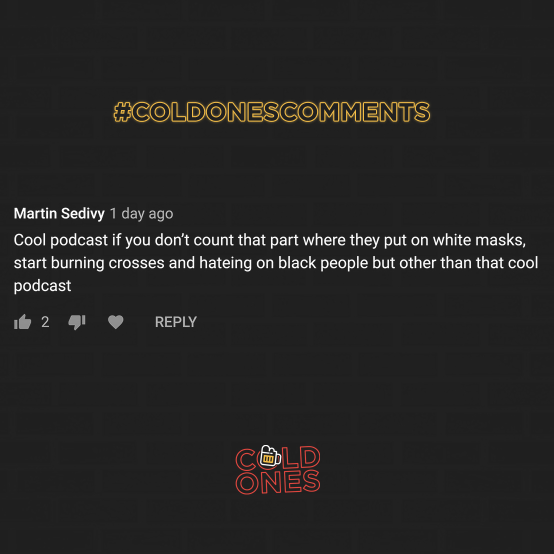 ColdOnes's tweet photo. #ColdOnesComments https://t.co/1wf2ug4kWp