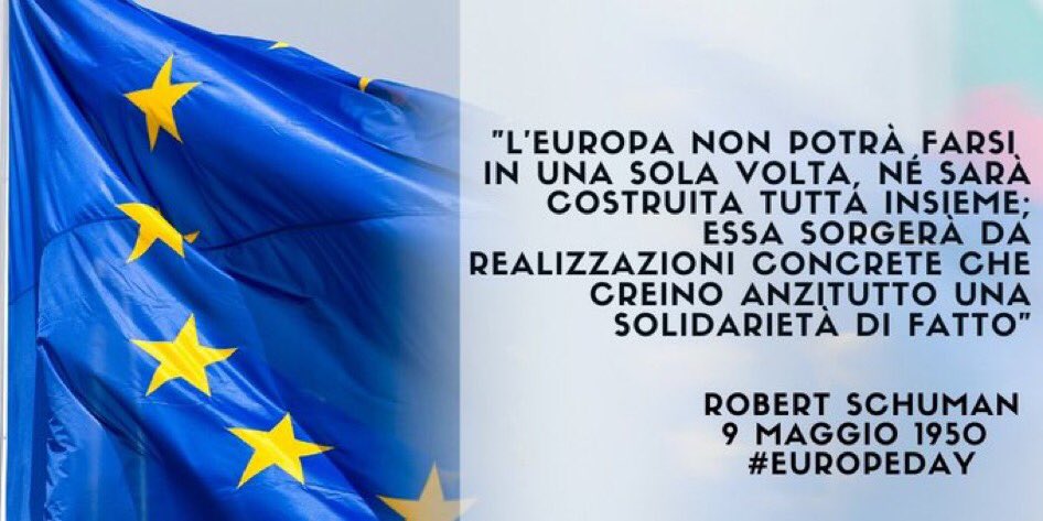 fp_perri's tweet photo. @GiuseppeConteIT Solidarietà di fatto da realizzazioni concrete: questa la ricetta proposta da R.Schuman 70 anni fa per creare l’Unione Europea! Speriamo che in questo momento difficile, tale proposito ispiri tutti i Governanti europei. Lei, Presidente, ne è al momento il più autorevole portavoce https://t.co/ktOclo9cS7