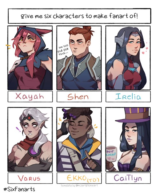 finally finished!! took me long enough, i might have remade it 3 times maybe, probably ,,,, 😔👉👈
#LeagueOfLegends #SixFanarts 