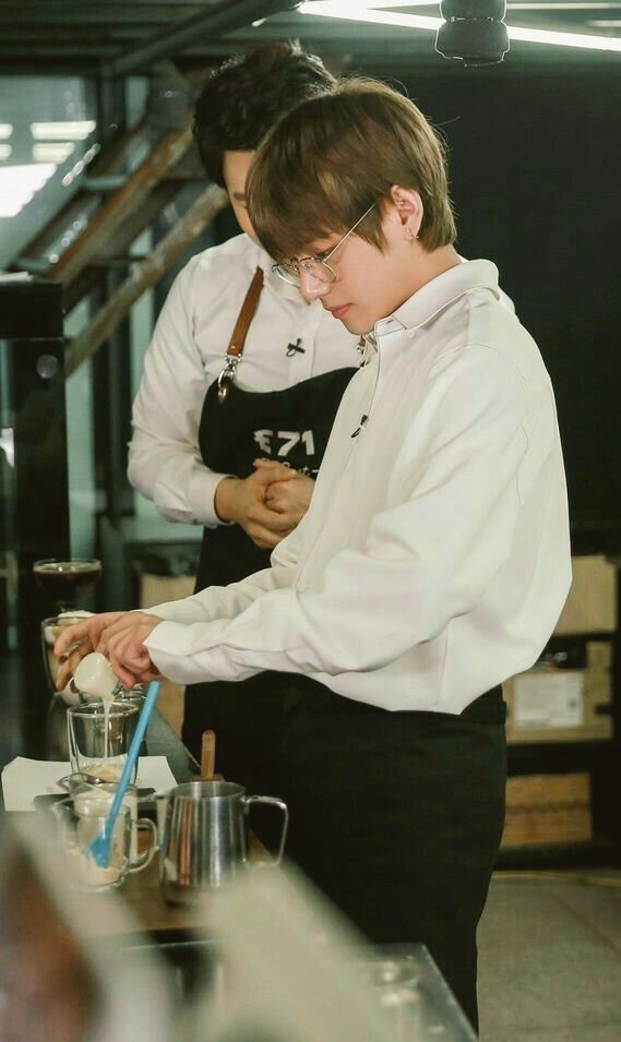 • Coffee Stains •      #TaejinAu-In which Taehyung is barista and accidently spills coffee on a stranger and things escalate pretty quickly.