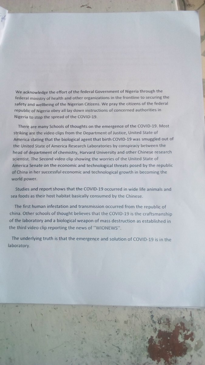 AsltonN's tweet photo. @NCDCgov It's high time the @FmstNg champion the war against Covid-19 in Nigeria. @Fmohnigeria &amp; @NCDCgov has demonstrated incompetence.
@DigiCommsNG ,@NGRSenate ,@HouseNGR @WHO @UN https://t.co/oORrdqqG4n