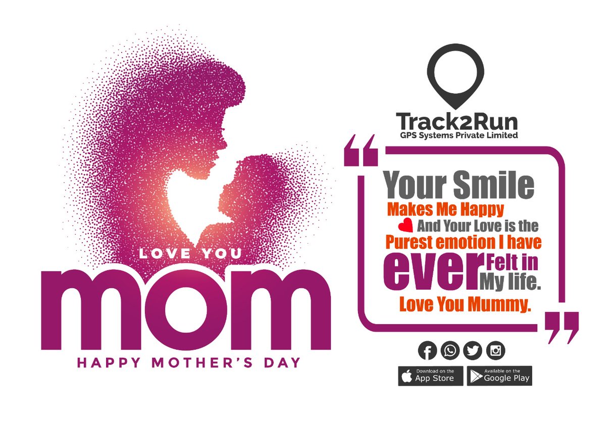 Track2RunGPS's tweet photo. Your smile makes me happy and your loves is the purest emotion I have ever felt in my love you mummy. 
Happy Mother's Day
@rahuldhingra776 
#MotherDay #motherslife #momsday https://t.co/m59gSvt6Ln