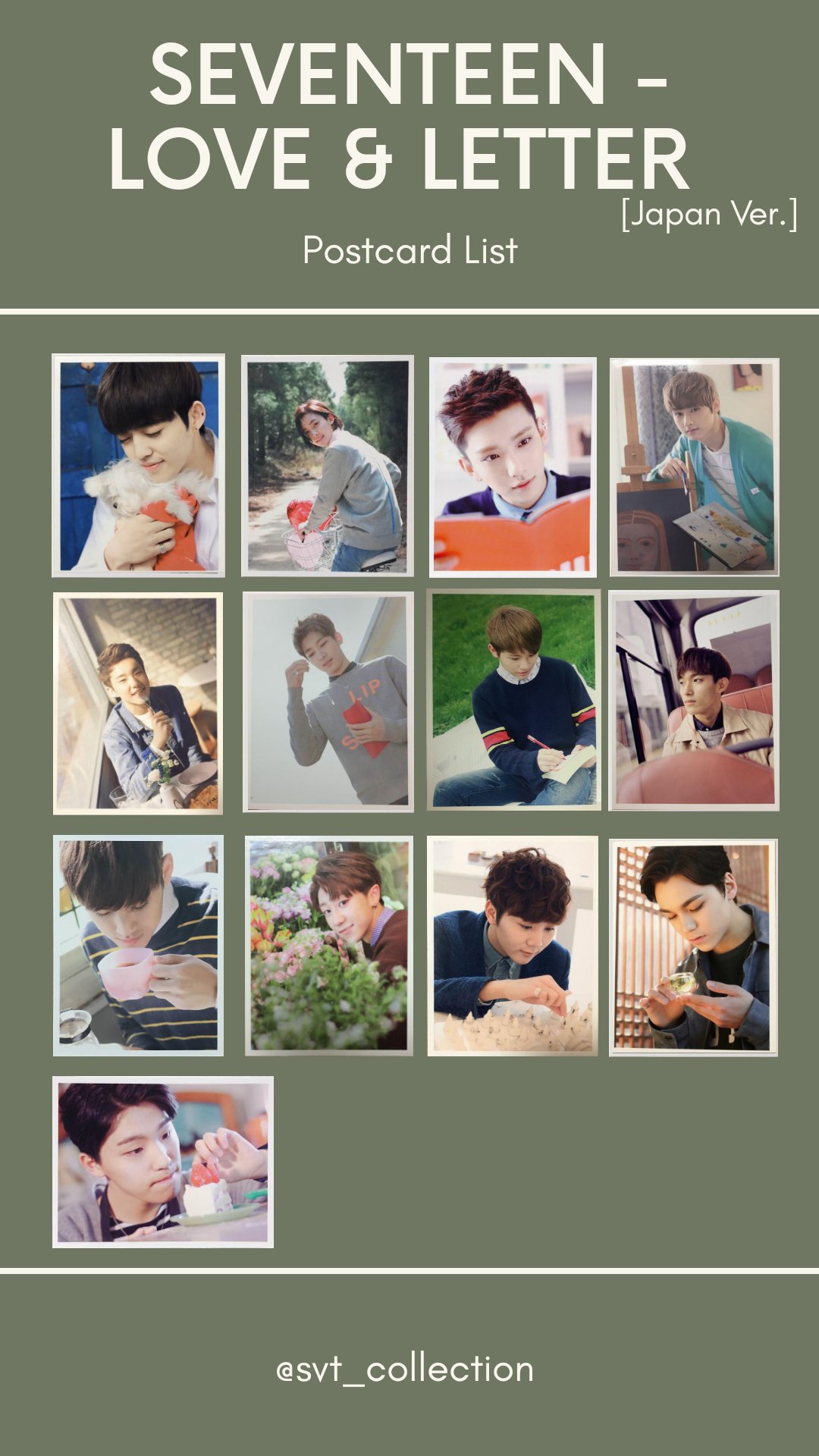 エスクプス Love&letter サイン会 ポストカード Seventeen Love Letter Photocard for sale | eBay