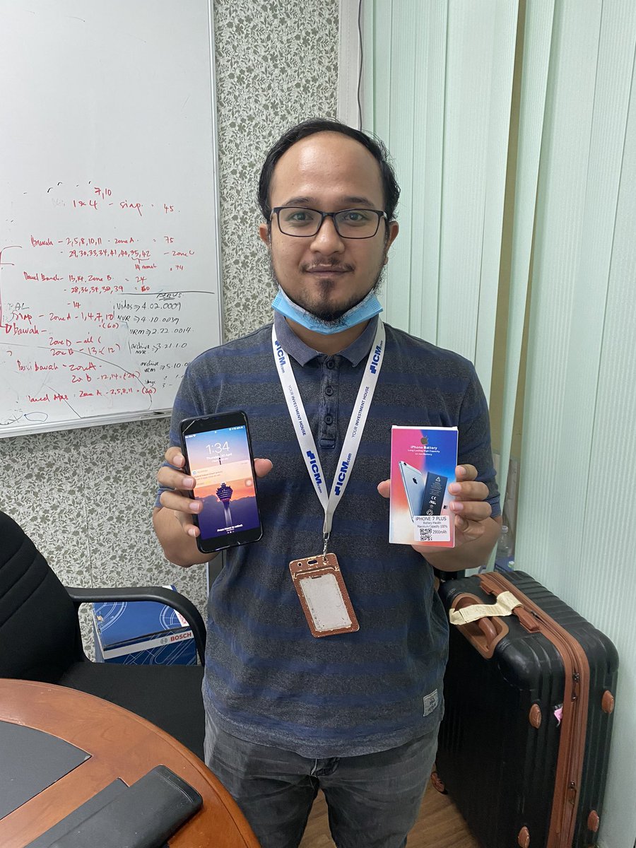 lockmey's tweet photo. [ PHONE REPAIR ]
.
Item : Battery Iphone 7 Plus 
.
Desc : Replacement
.
Location : Damansara Damai ( COD )
.
P/s: Kedai @itbezz kat gombak dgn maxim sentul masih lg tutup. Tp kami beroperasi secara On-The-Go.
Inform je kawasan mana (Lembah Klang sahaja) kami akan sampai.
#itbezz https://t.co/4AoGdsczIP