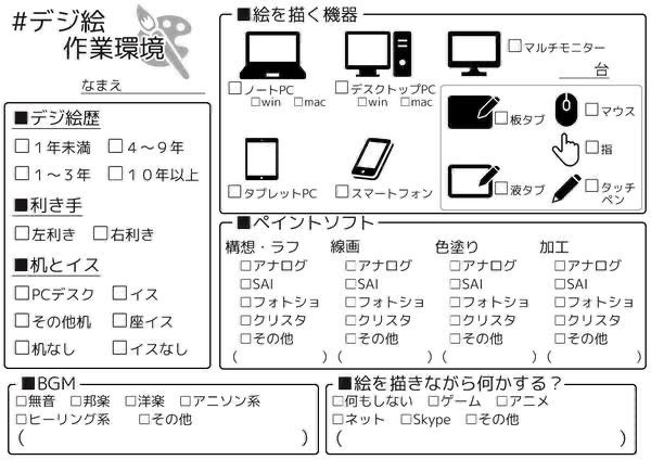 #デジ絵作業環境
便乗しないと生きていけないオンナ、 