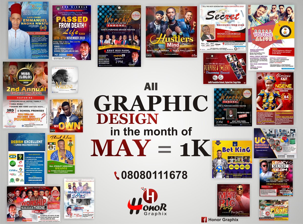 tochukwu_b's tweet photo. It's a beautiful Sunday morning.
Enjoy amazing discounts on all Graphic Design this month of May.
#FreshCreativity
#Design #poster #Flier #flex #sticker #brochure #cards #branding #packaging #delivery
#mothersday2020 #HappyMothersDay
#tiktokers #COVID19 https://t.co/EtLfXfjILt