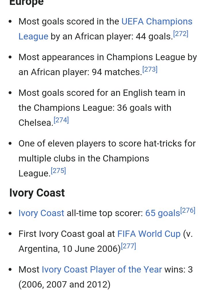 3 More of Drogba's achievements