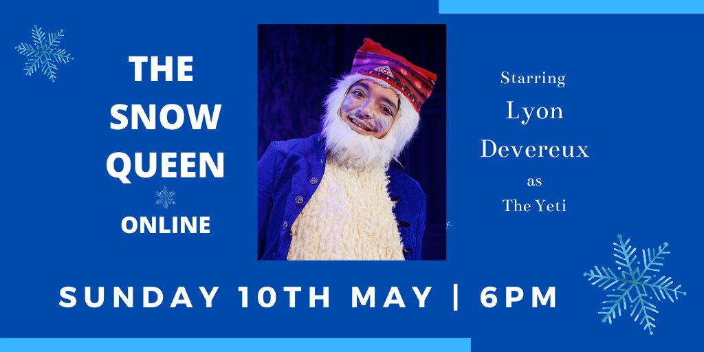 Ceridwen Theatre Company (@ceridwentc) on Twitter photo THE SNOW QUEEN | ONLINE FROM 6pm
Why not set a reminder now? buff.ly/35wvOE8
For full details visit buff.ly/2YUXjTf
Free to watch but donations welcome to <a href="/GOSHCharity/">Great Ormond Street Hospital Charity</a>
#TheShowMustGoOnline #theatre #snowqueen #livetoday #tonight #sundaynightmovie #sundayvibes THE SNOW QUEEN | ONLINE FROM 6pm
Why not set a reminder now? buff.ly/35wvOE8
For full details visit buff.ly/2YUXjTf
Free to watch but donations welcome to <a href="/GOSHCharity/">Great Ormond Street Hospital Charity</a>
#TheShowMustGoOnline #theatre #snowqueen #livetoday #tonight #sundaynightmovie #sundayvibes