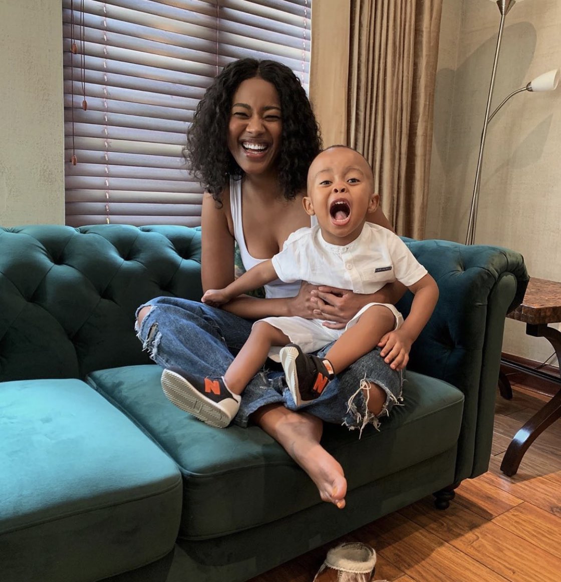 “I enjoy every moment with Siba, time with my family and friends. Being a mom has taught me to really slow down.” -  @TshepiVundla  https://bit.ly/2WGgwsq 