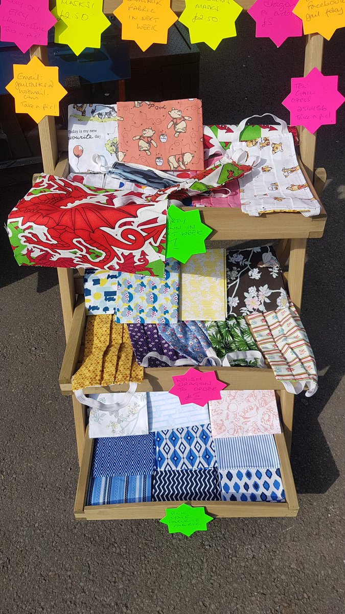 Gailinthevale's tweet photo. @BorisJohnson just to tell you about the efforts ladies in Llanmaes, Wales are making. Churning out headbands,face masks and scrubs for #ournhs https://t.co/gKd8ub6tFd