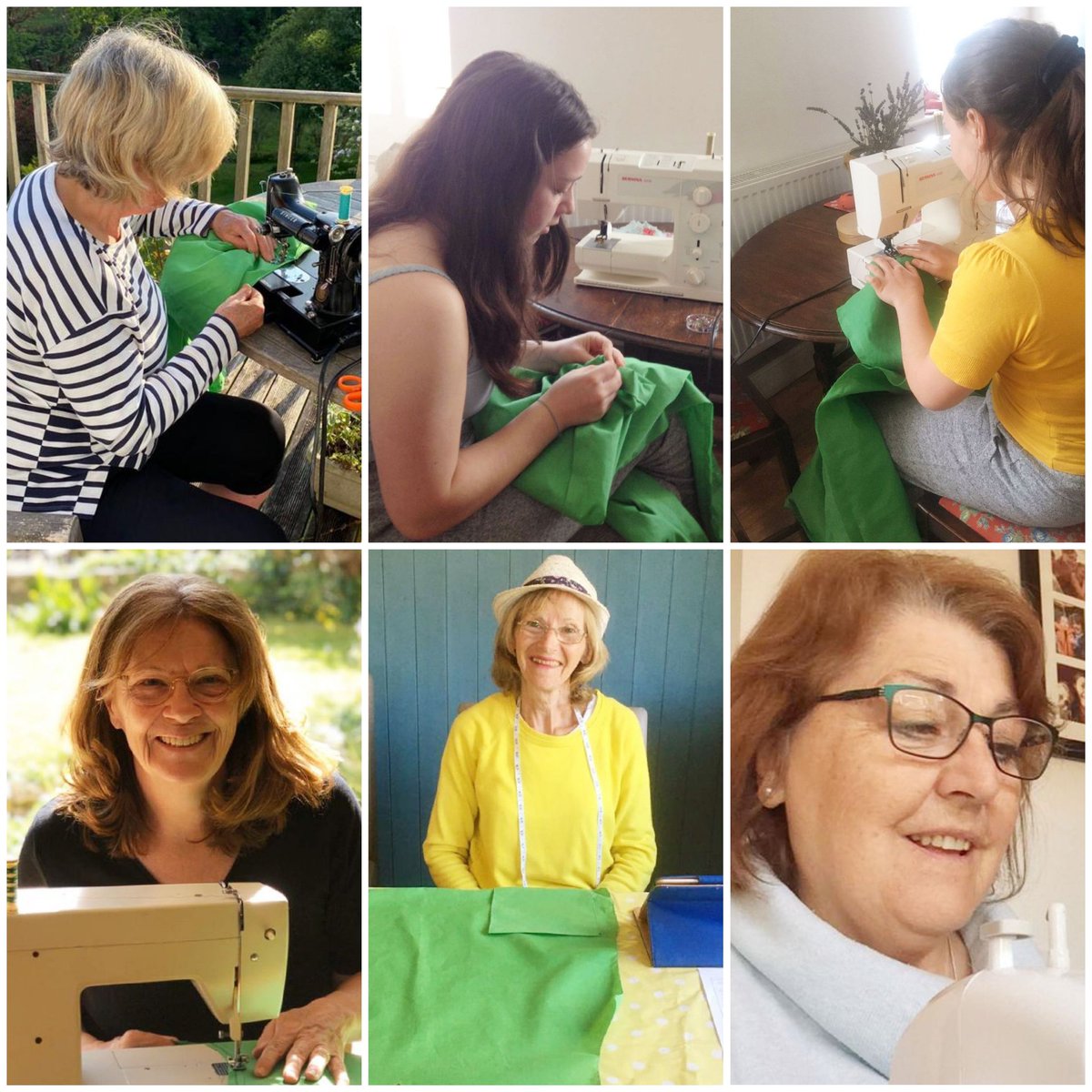 Gailinthevale's tweet photo. @BorisJohnson just to tell you about the efforts ladies in Llanmaes, Wales are making. Churning out headbands,face masks and scrubs for #ournhs https://t.co/gKd8ub6tFd