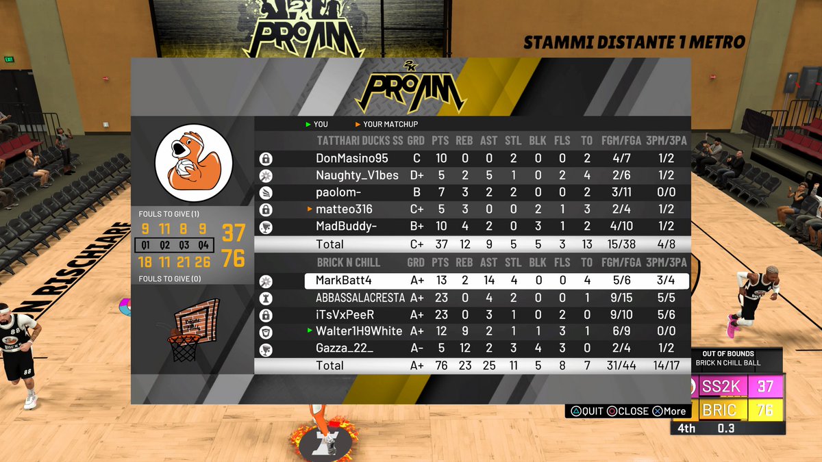 2K ITA - 5v5 pro am league tweet media