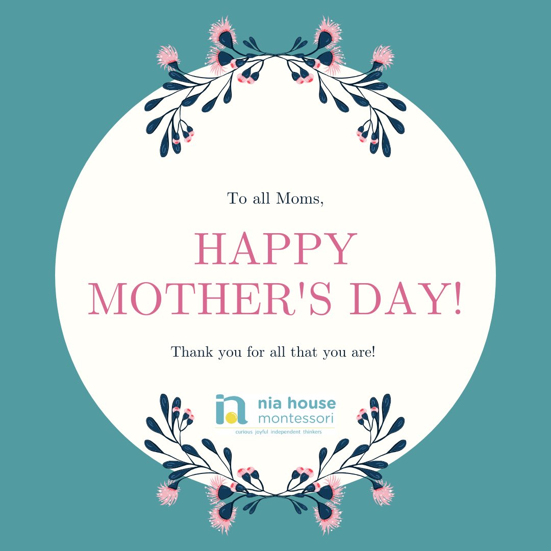 nia_house's tweet photo. To all of our Parent Moms, Teacher Moms, Supporter Moms, Grandmothers, Aunts, and Sisters we appreciate you. Happy Mother’s Day 🌸 🌺
.
.
.
#niahousemontessori
#niahouse
#purposehouse
#niameanspurpose https://t.co/xy46elz4DZ