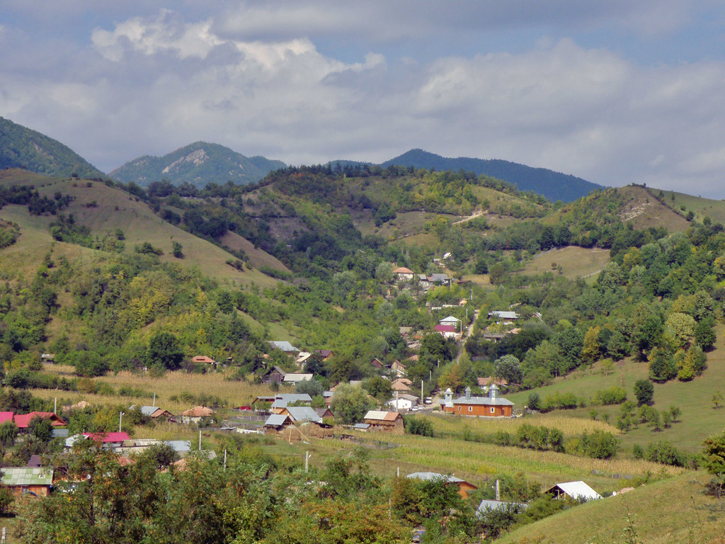 An eventful funeral takes place in a village near Buzau, perhaps one like this