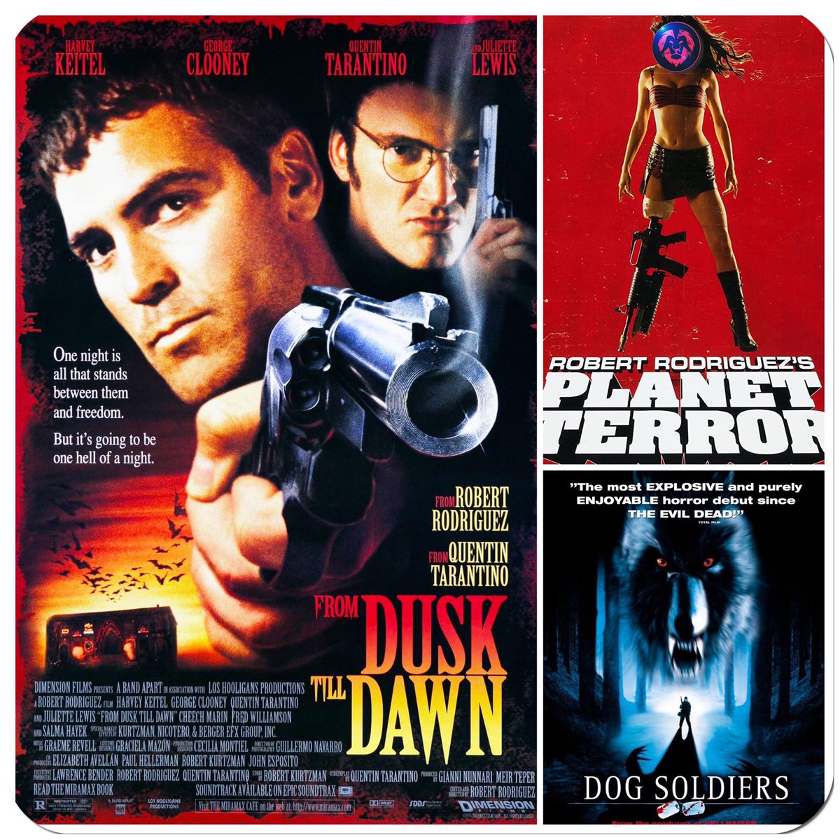 redlionpicture's tweet photo. Today's @redlionpicture #LockDown #Films   all feel very #LadsLadsLads.

Genre: #Action / #Horror

@_sectum_sempra : #FromDuskTillDawn
@mikebg1984 : #PlanetTerror
@Nickknax : #DogSoldiers

#LockdownPicks #covid19 #coronavirus #film #movies https://t.co/4D64x8e3c0