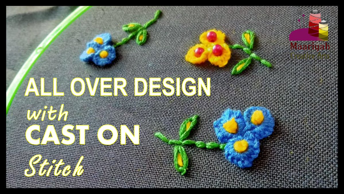 CAST-ON Stitch | ALL Over Hand Embroidery design.

YT Link: 
youtu.be/ZtbsEmXJJDE

#caston #maariyahcreativearts #stitch #threads #needle #embroidery #embroiderydesigns #embroiderylove #embroideryillustration #embroideryproject #embroideryart #crochet #diy #diyfashion